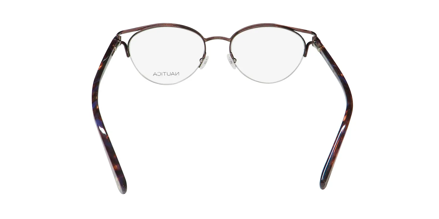 Nautica Nlo5013 200 Eyeglasses Brown 52mm 5