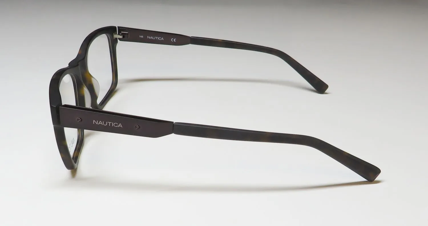 Nautica N8135 215 Eyeglasses Matte Dark Tortoise 55mm 4