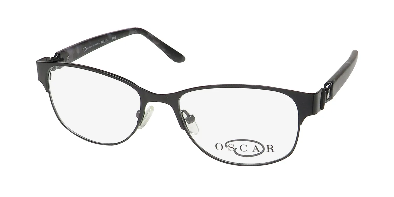 Oscar de la Renta Osl 115 001 Eyeglasses Black 50mm