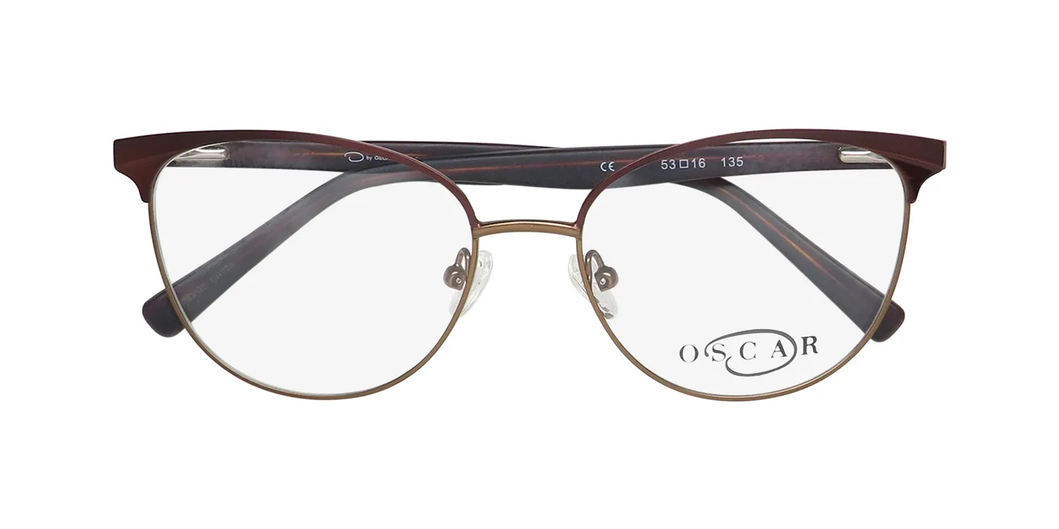 Oscar de la Renta Osl 729 200 Eyeglasses Shiny Brown 53mm 2