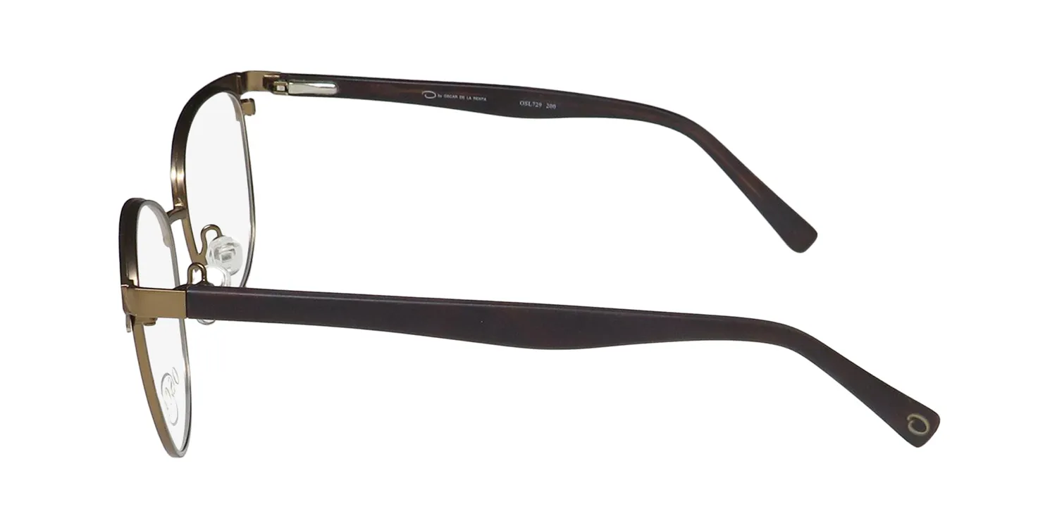 Oscar de la Renta Osl 729 200 Eyeglasses Shiny Brown 53mm 4