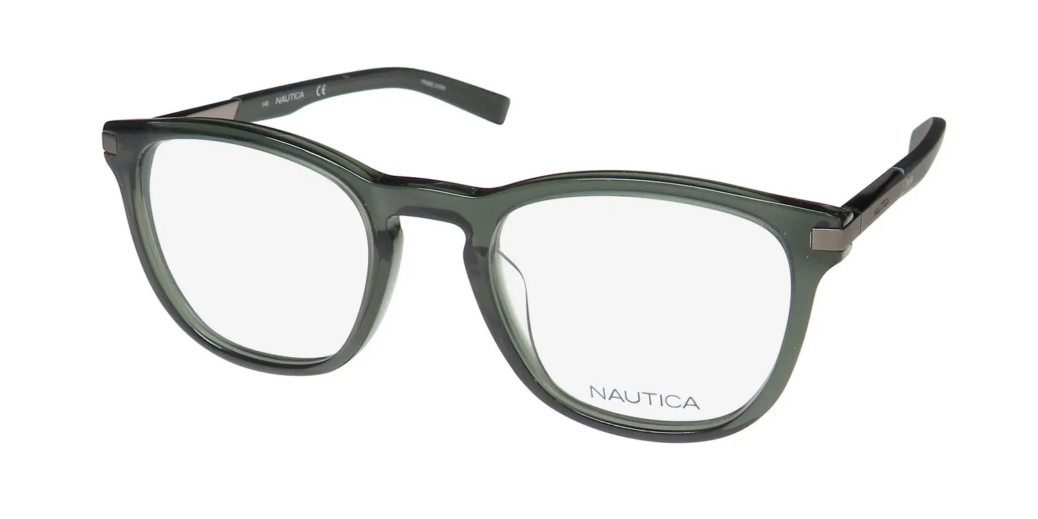 Nautica N8132 314 Eyeglasses Olive 50mm