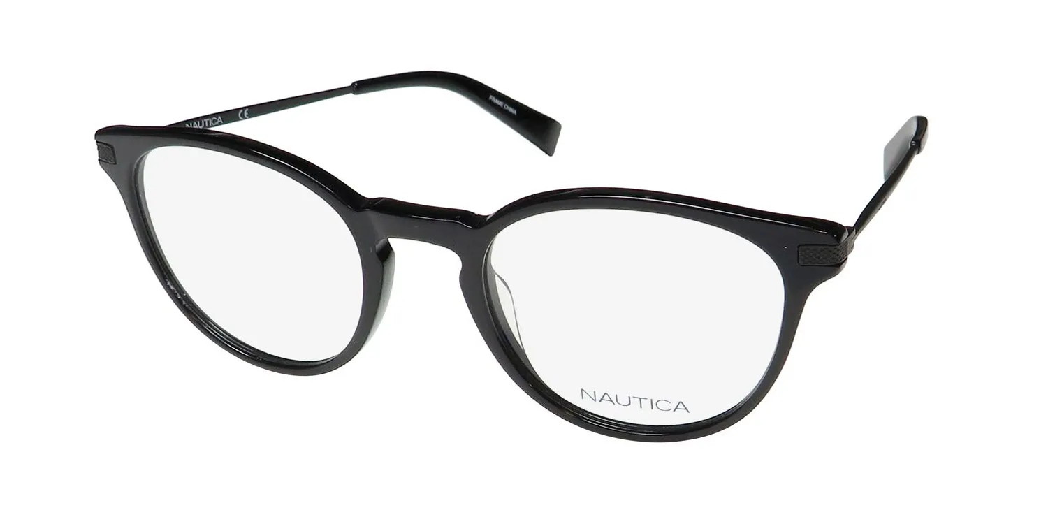 Nautica N8133 001 Eyeglasses Black 50mm