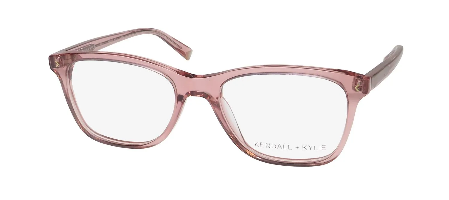 Kendall + Kylie Kko121 Gia 651 Eyeglasses Blush Crystal 53mm