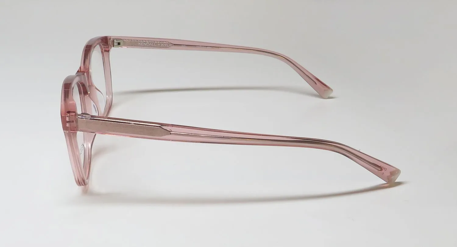 Kendall + Kylie Kko121 Gia 651 Eyeglasses Blush Crystal 53mm 4