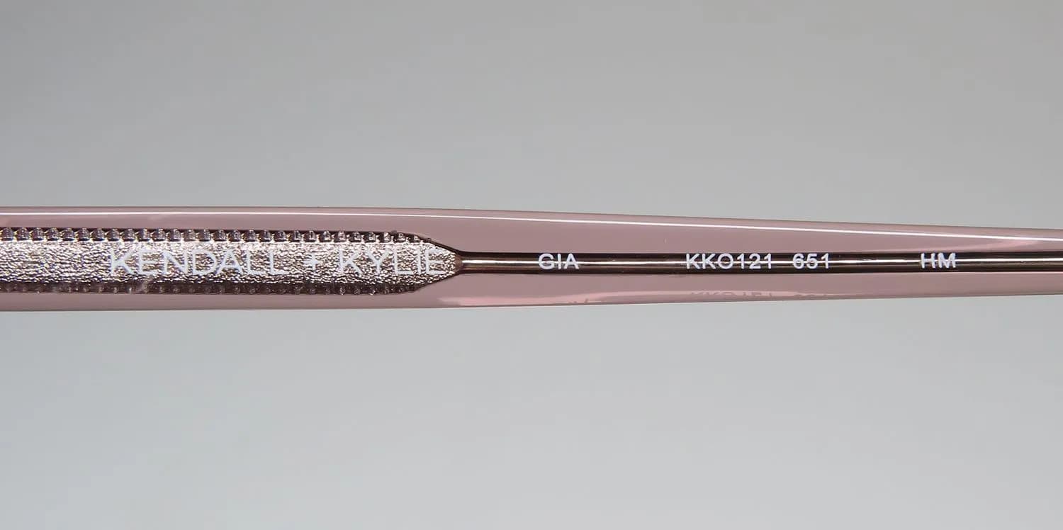 Kendall + Kylie Kko121 Gia 651 Eyeglasses Blush Crystal 53mm 7