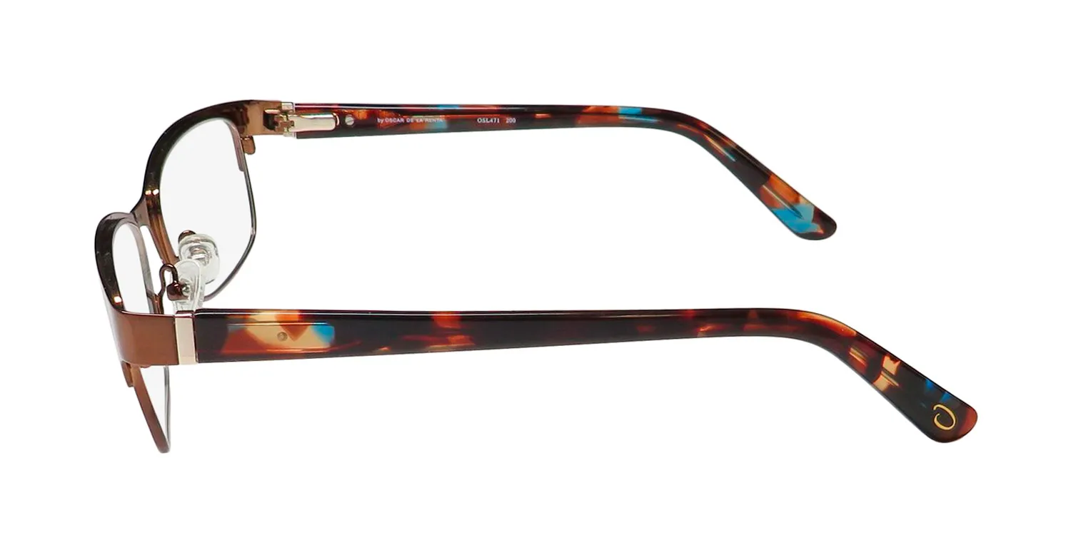 Oscar de la Renta Osl 471 200 Eyeglasses Brown 52mm 4