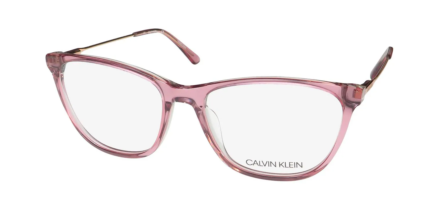 Calvin Klein CK18706 535 Eyeglasses Crystal Mauve Laminate 53mm
