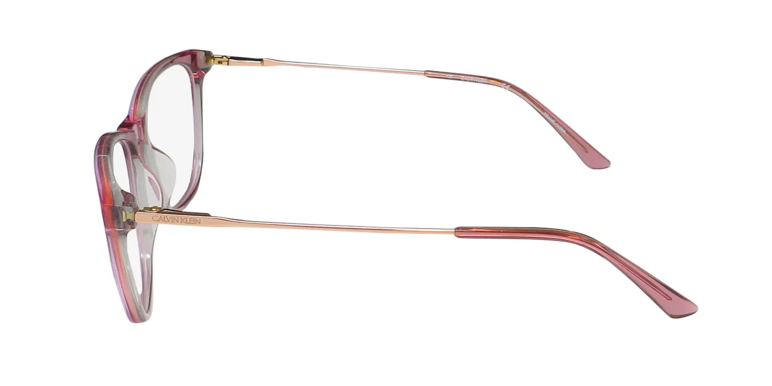 Calvin Klein CK18706 535 Eyeglasses Crystal Mauve Laminate 53mm 4