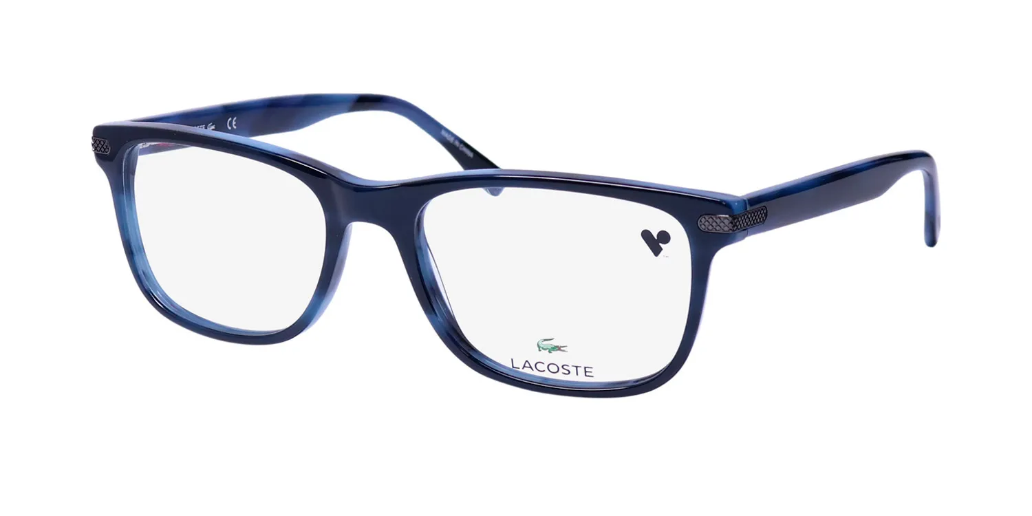 Lacoste L2841 424 Eyeglasses Striped Blue 55mm