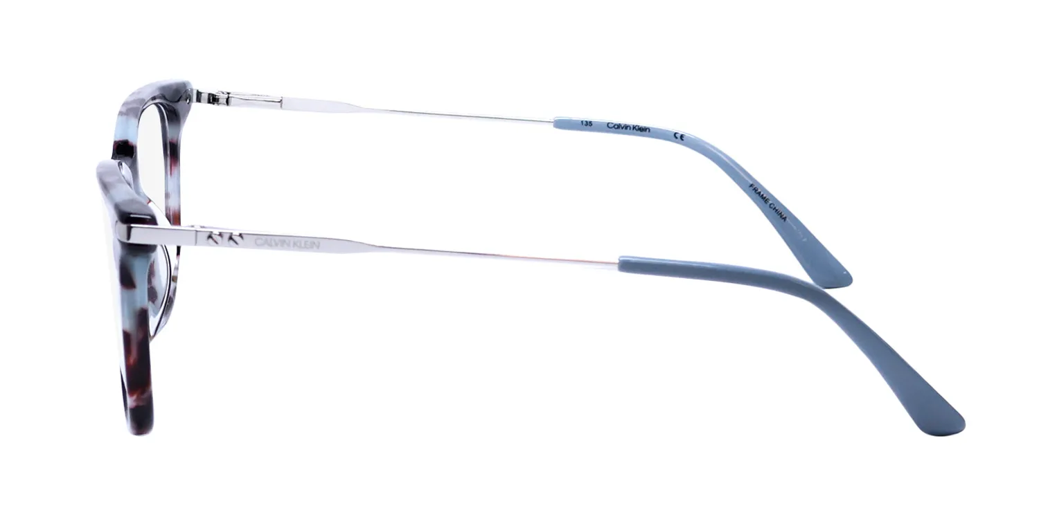 Calvin Klein Ck19704g 453 Eyeglasses Light Blue Tortoise 52mm 4