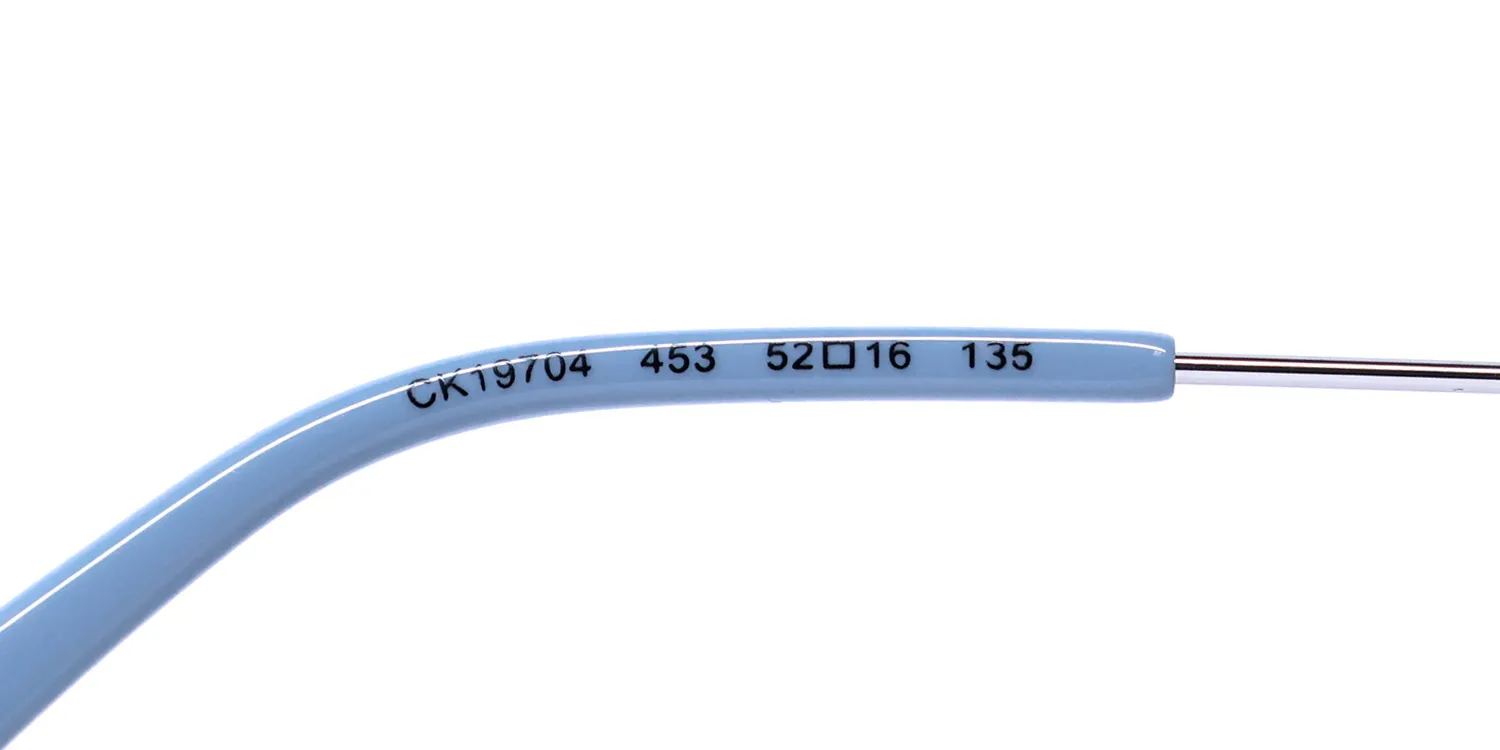 Calvin Klein Ck19704g 453 Eyeglasses Light Blue Tortoise 52mm 8