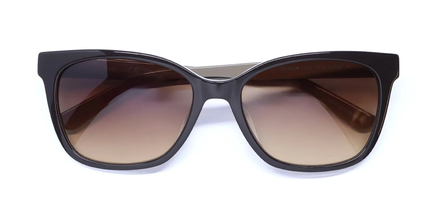 Calvin Klein Ck19503s 203 Sunglasses Dark Brown 55mm 2