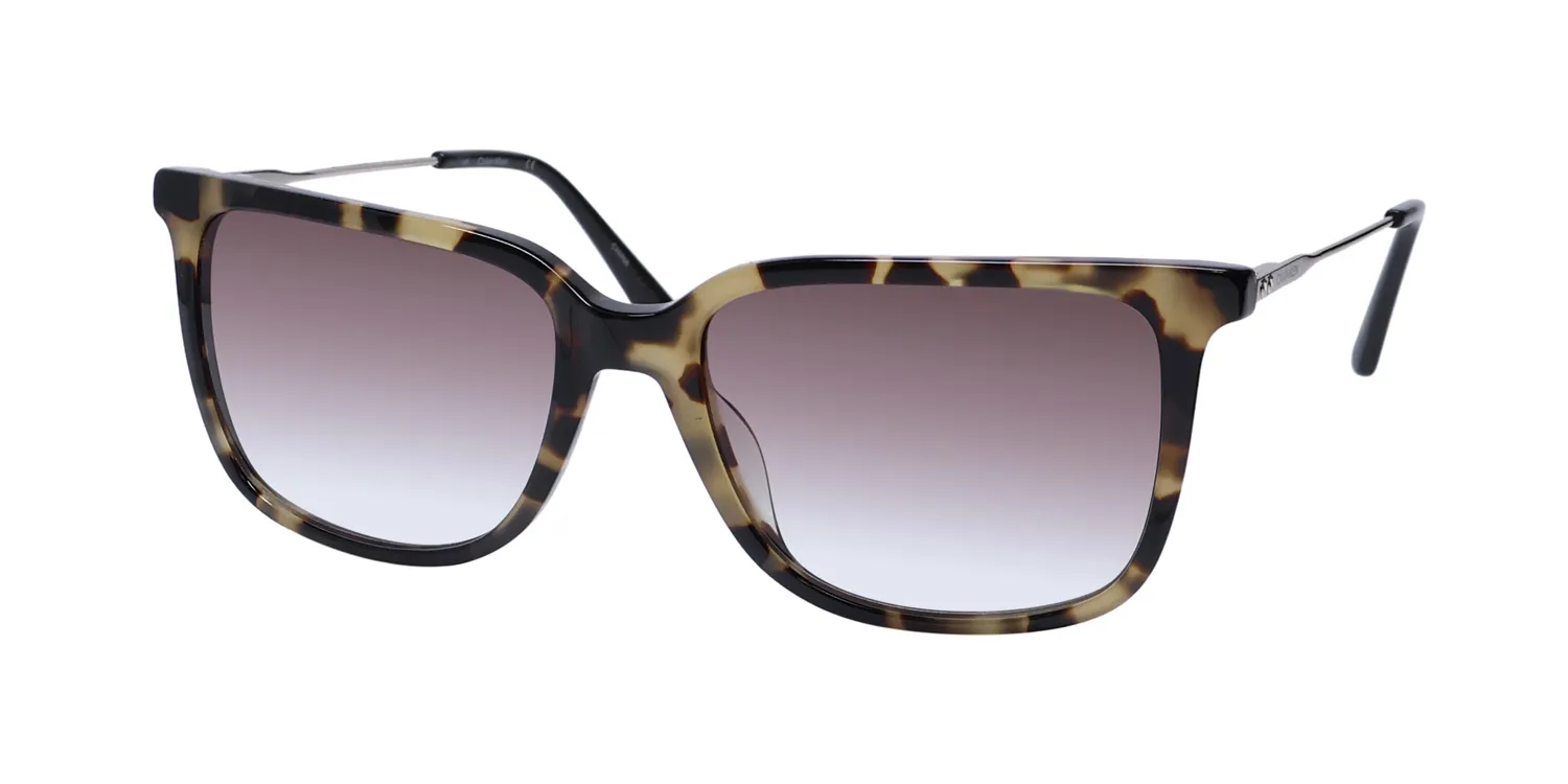 Calvin Klein Ck19702s 244 Sunglasses Khaki Tortoise 55mm