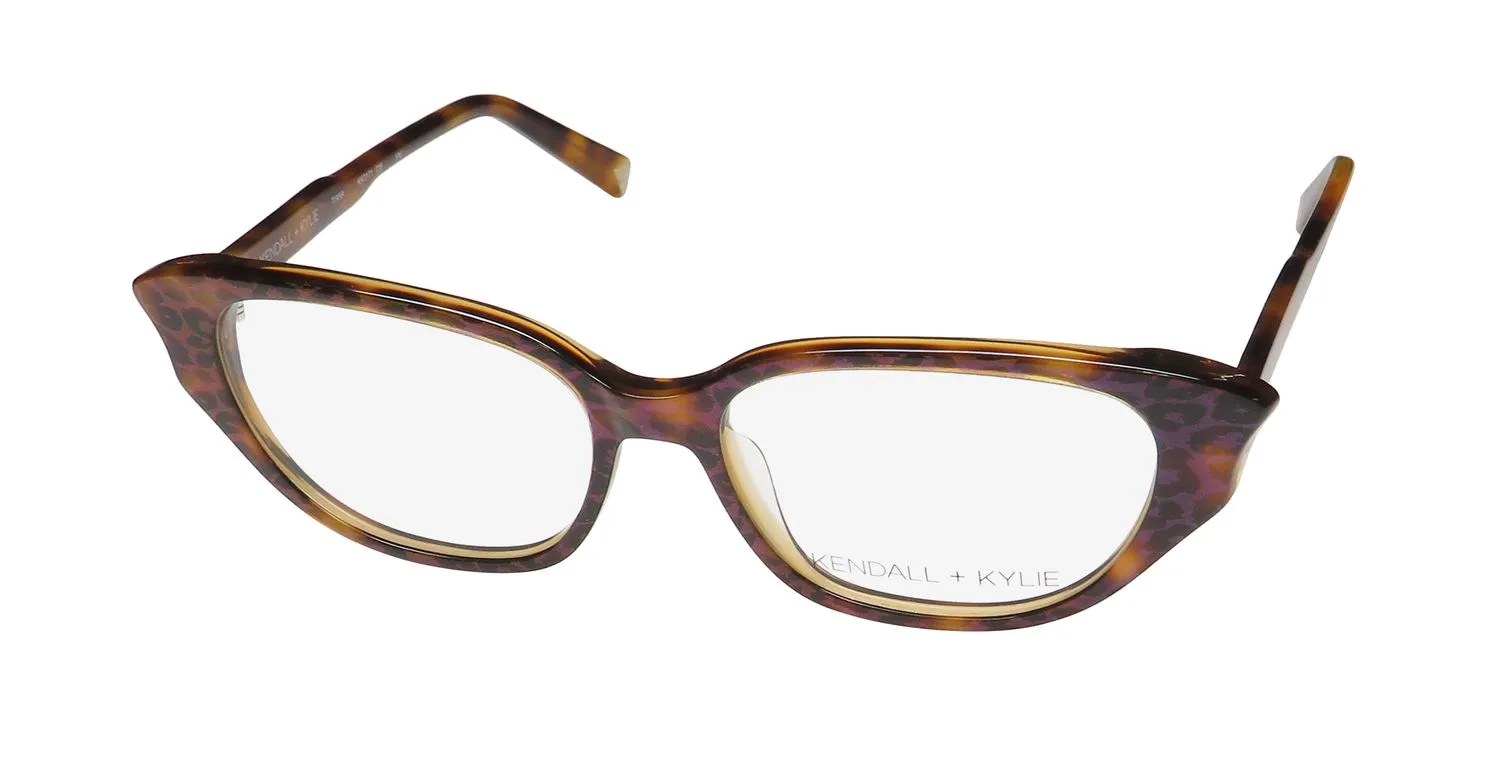 Kendall + Kylie Kko171 Tiana 235 Eyeglasses Iridescent Tortoise 51mm