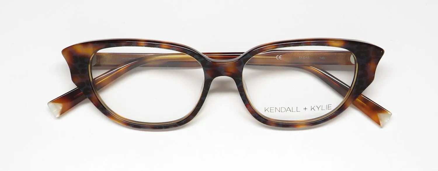Kendall + Kylie Kko171 Tiana 235 Eyeglasses Iridescent Tortoise 51mm 2