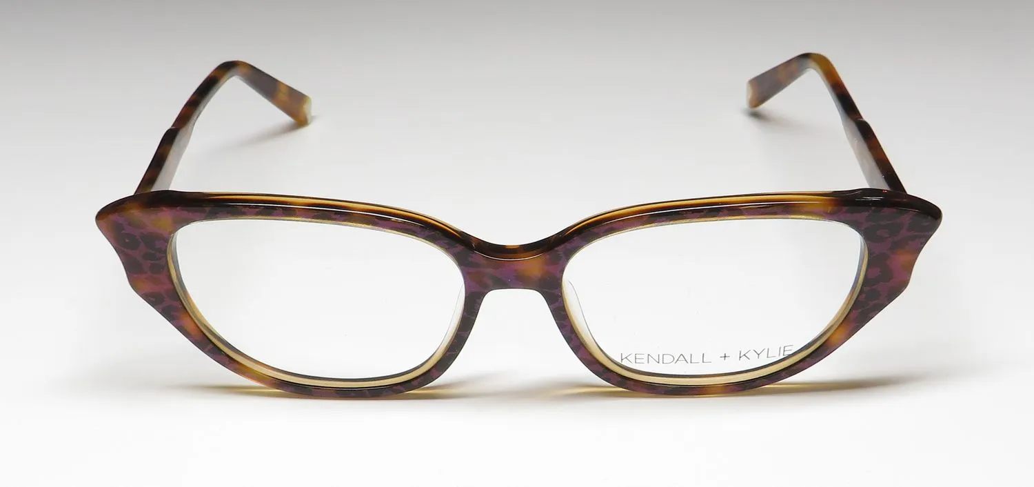 Kendall + Kylie Kko171 Tiana 235 Eyeglasses Iridescent Tortoise 51mm 3