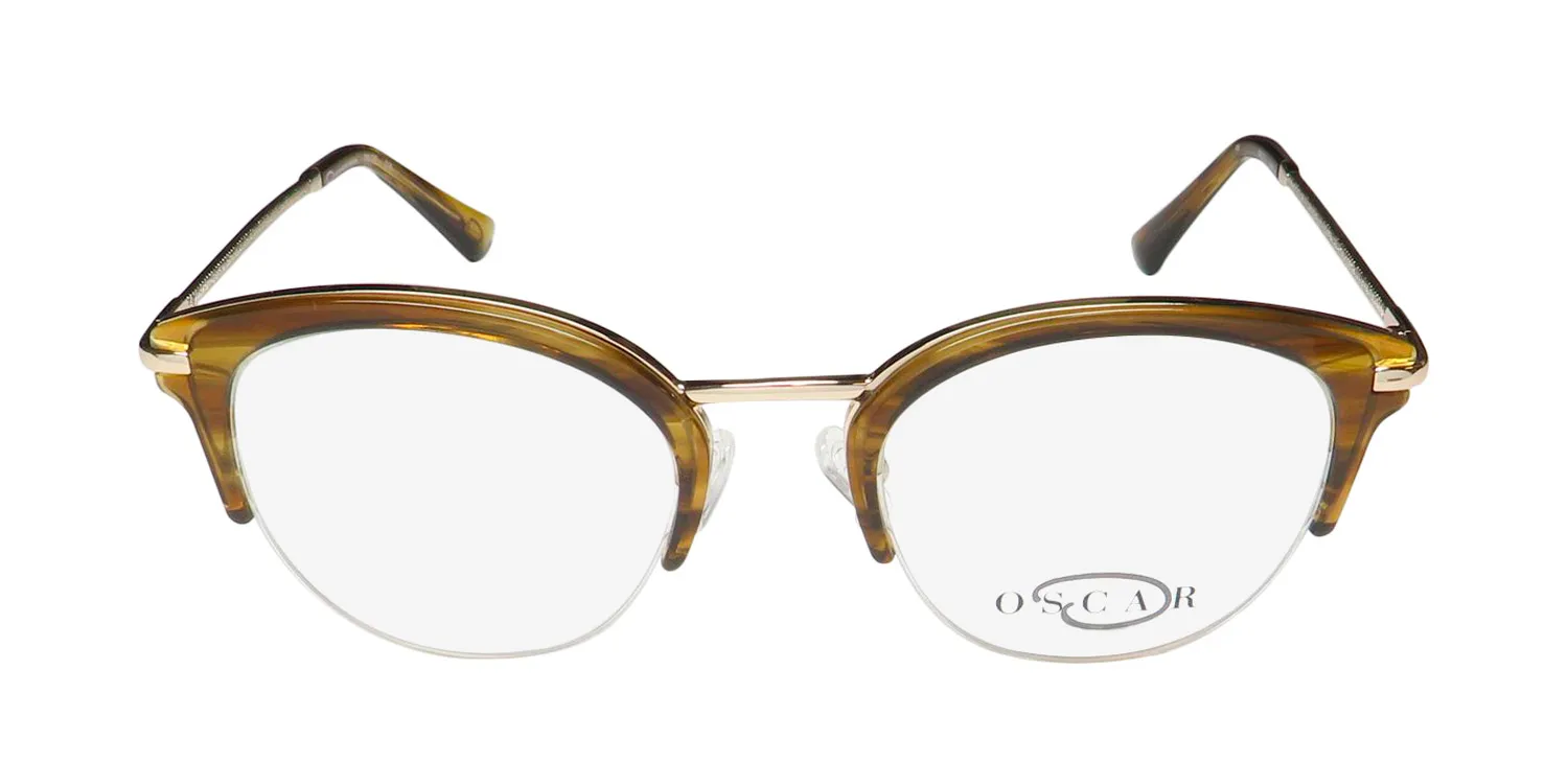 Oscar de la Renta Osl 737 210 Eyeglasses Crystal Brown 50mm 3
