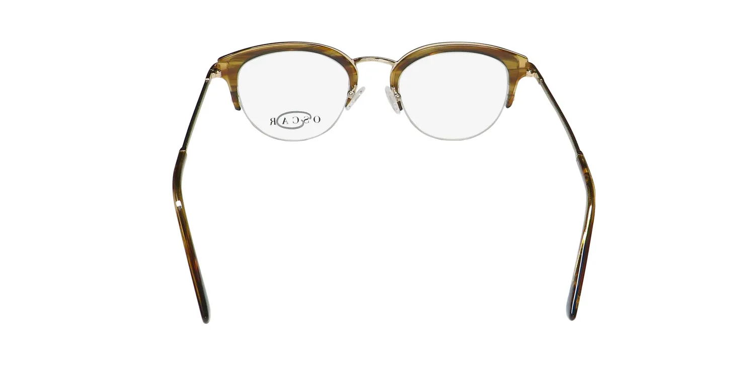 Oscar de la Renta Osl 737 210 Eyeglasses Crystal Brown 50mm 5