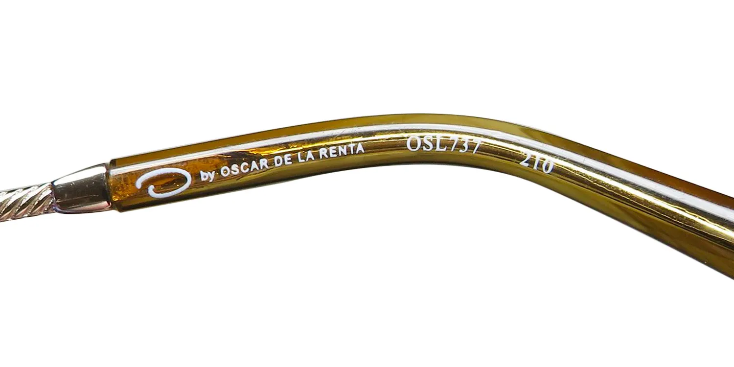 Oscar de la Renta Osl 737 210 Eyeglasses Crystal Brown 50mm 7