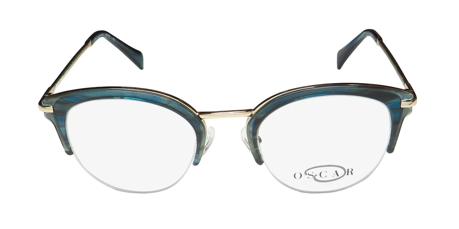 Oscar de la Renta Osl 737 421 Eyeglasses Crystal Blue 50mm 3