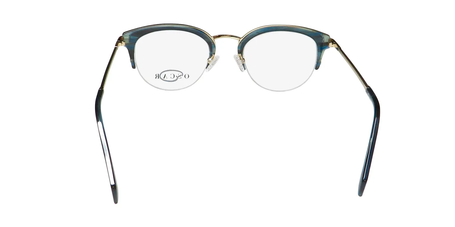 Oscar de la Renta Osl 737 421 Eyeglasses Crystal Blue 50mm 5