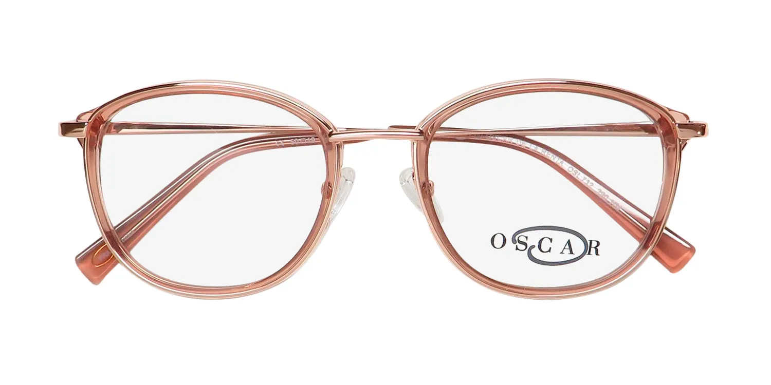 Oscar de la Renta Osl 732 290 Eyeglasses Crystal Nude 50mm 2