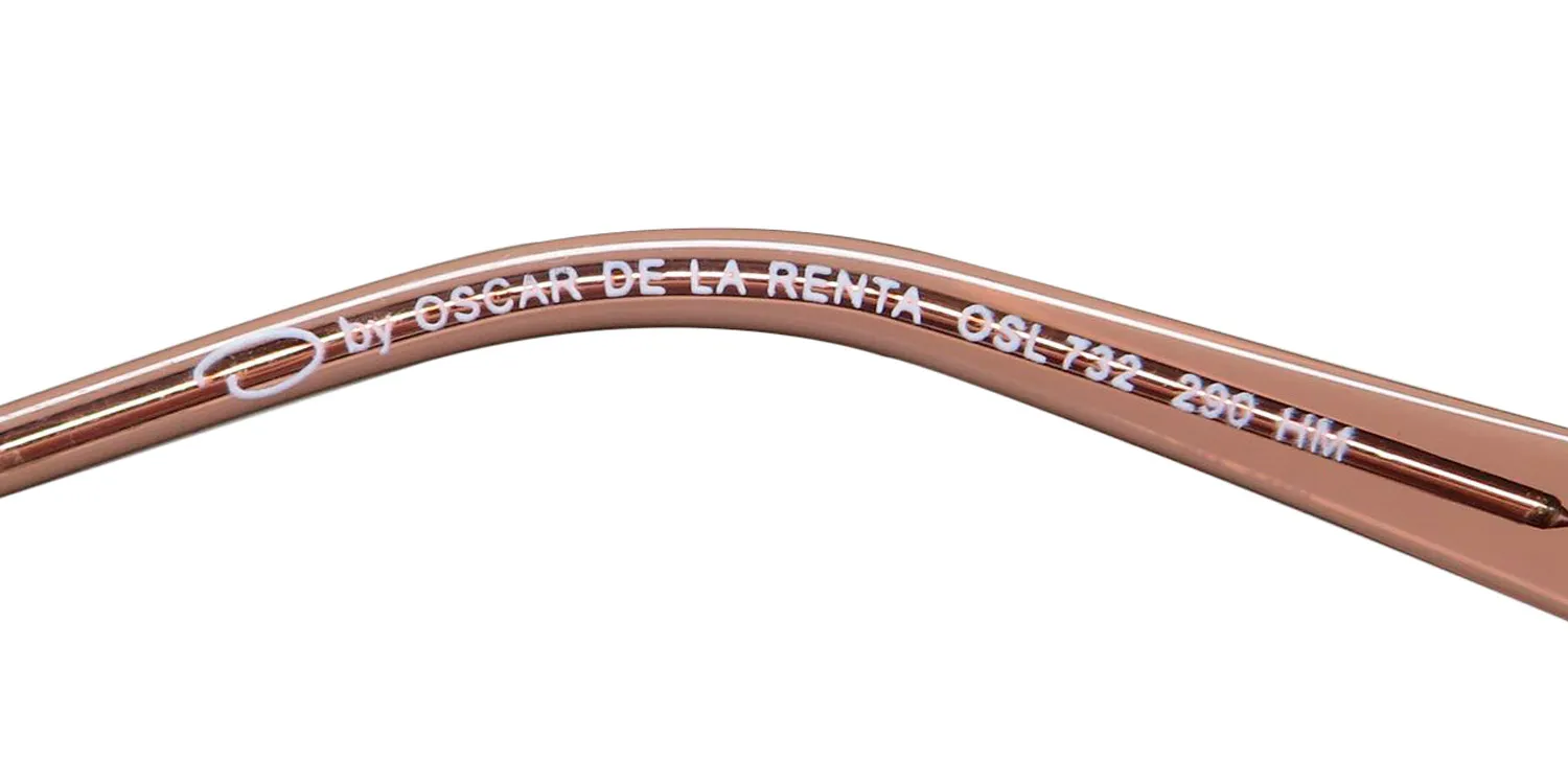 Oscar de la Renta Osl 732 290 Eyeglasses Crystal Nude 50mm 7