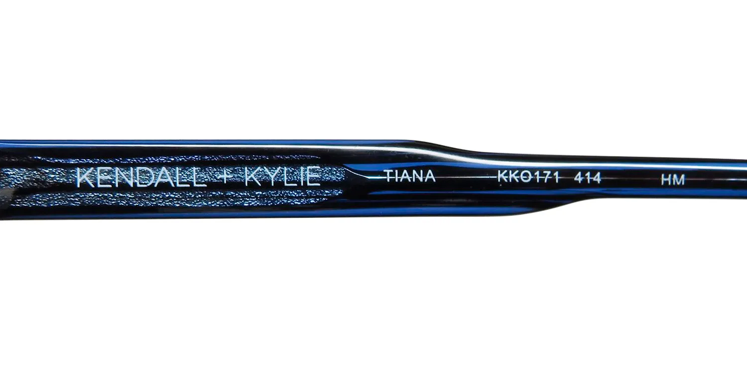 Kendall + Kylie Kko171 Tiana 414 Eyeglasses Striped Blue 51mm 7