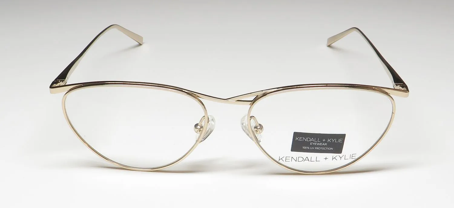 Kendall + Kylie Kko180 Aimee 719 Eyeglasses Gold 54mm 3