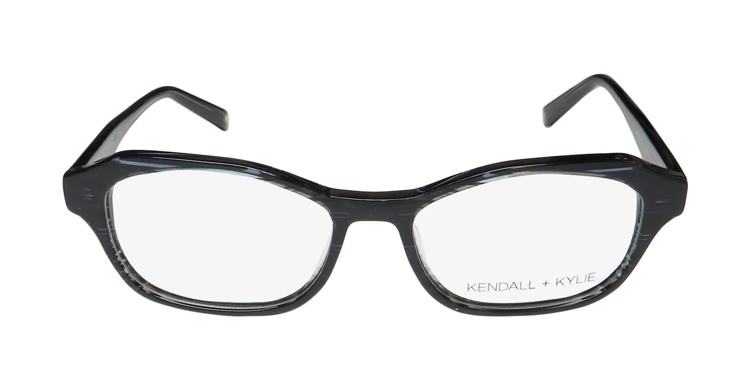 Kendall + Kylie Kko172 Astrid 019 Eyeglasses Striped Black 52mm 3