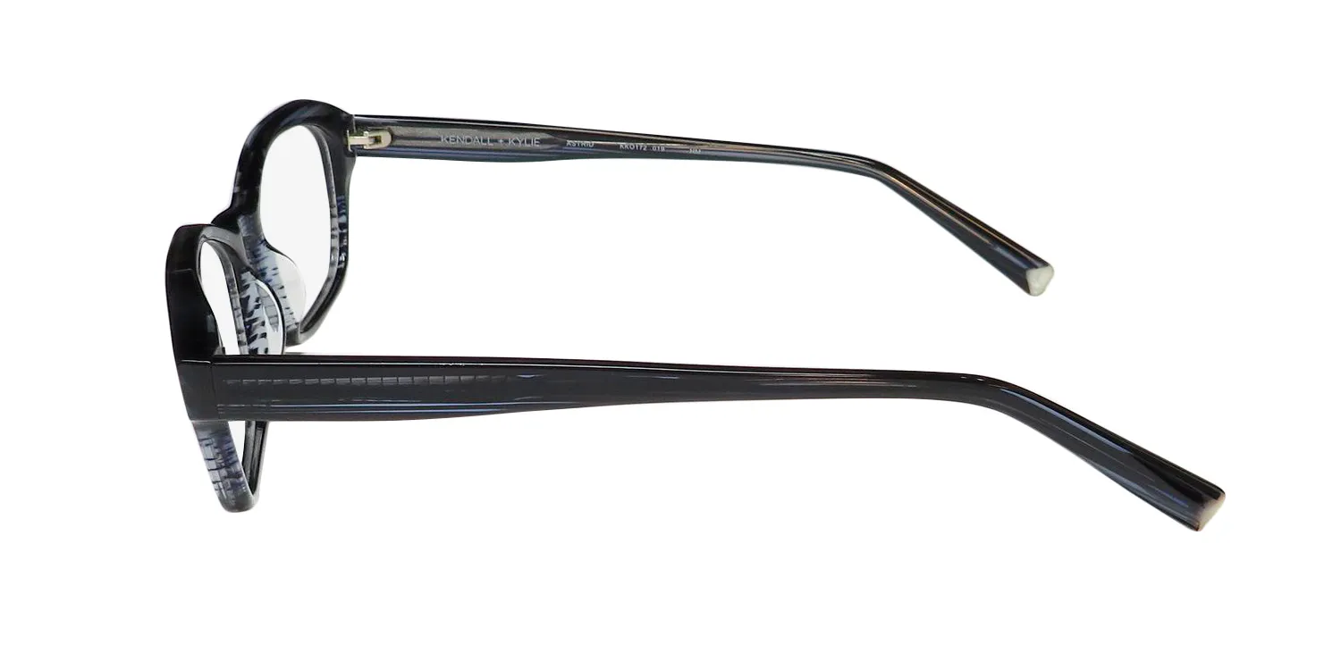 Kendall + Kylie Kko172 Astrid 019 Eyeglasses Striped Black 52mm 4