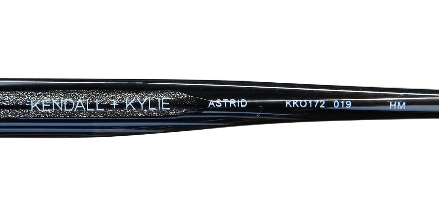 Kendall + Kylie Kko172 Astrid 019 Eyeglasses Striped Black 52mm 7