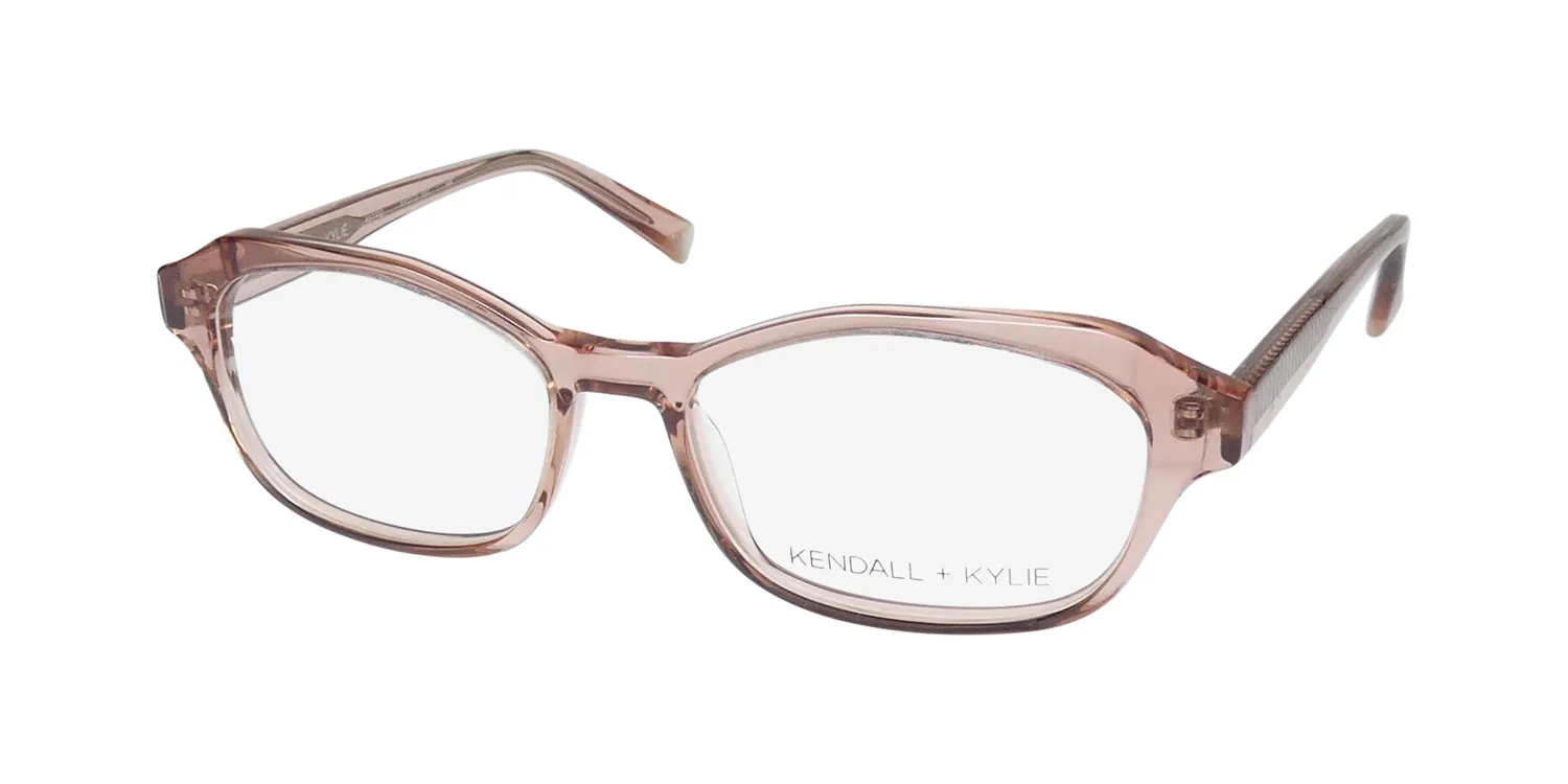 Kendall + Kylie Kko172 Astrid 651 Eyeglasses Burnt Blush Crystal 52mm