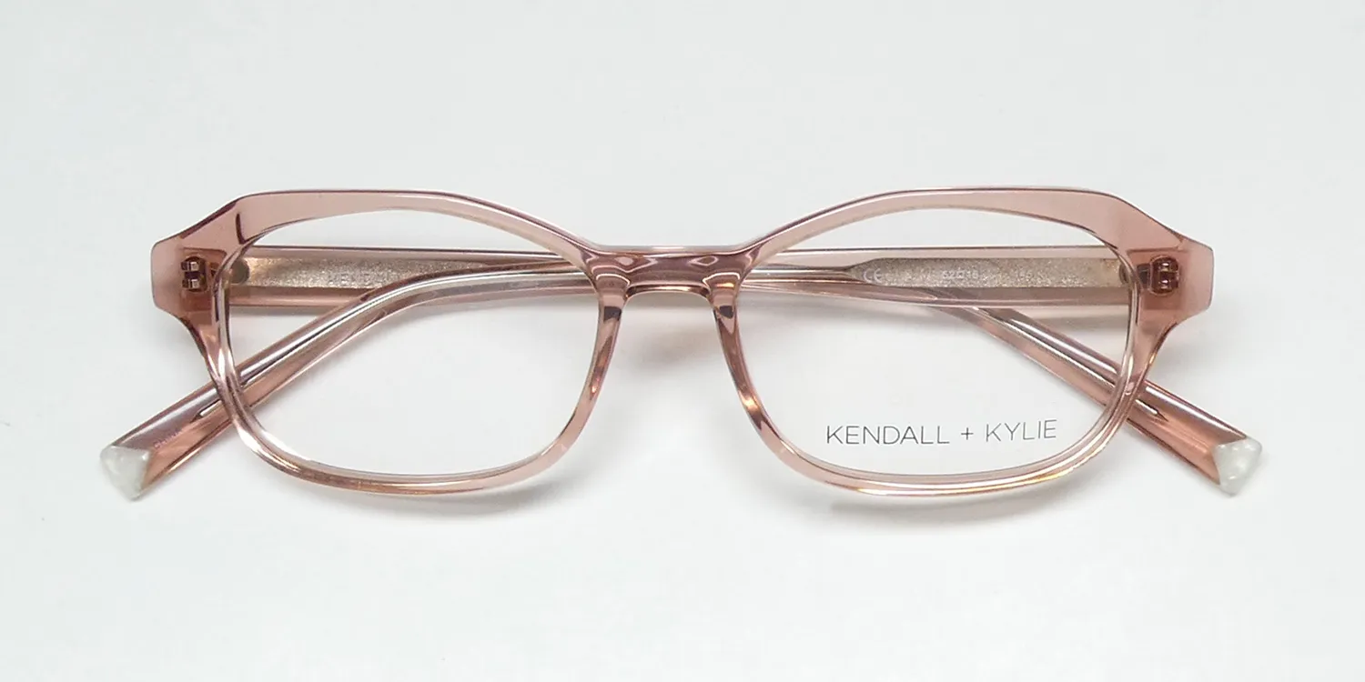 Kendall + Kylie Kko172 Astrid 651 Eyeglasses Burnt Blush Crystal 52mm 2