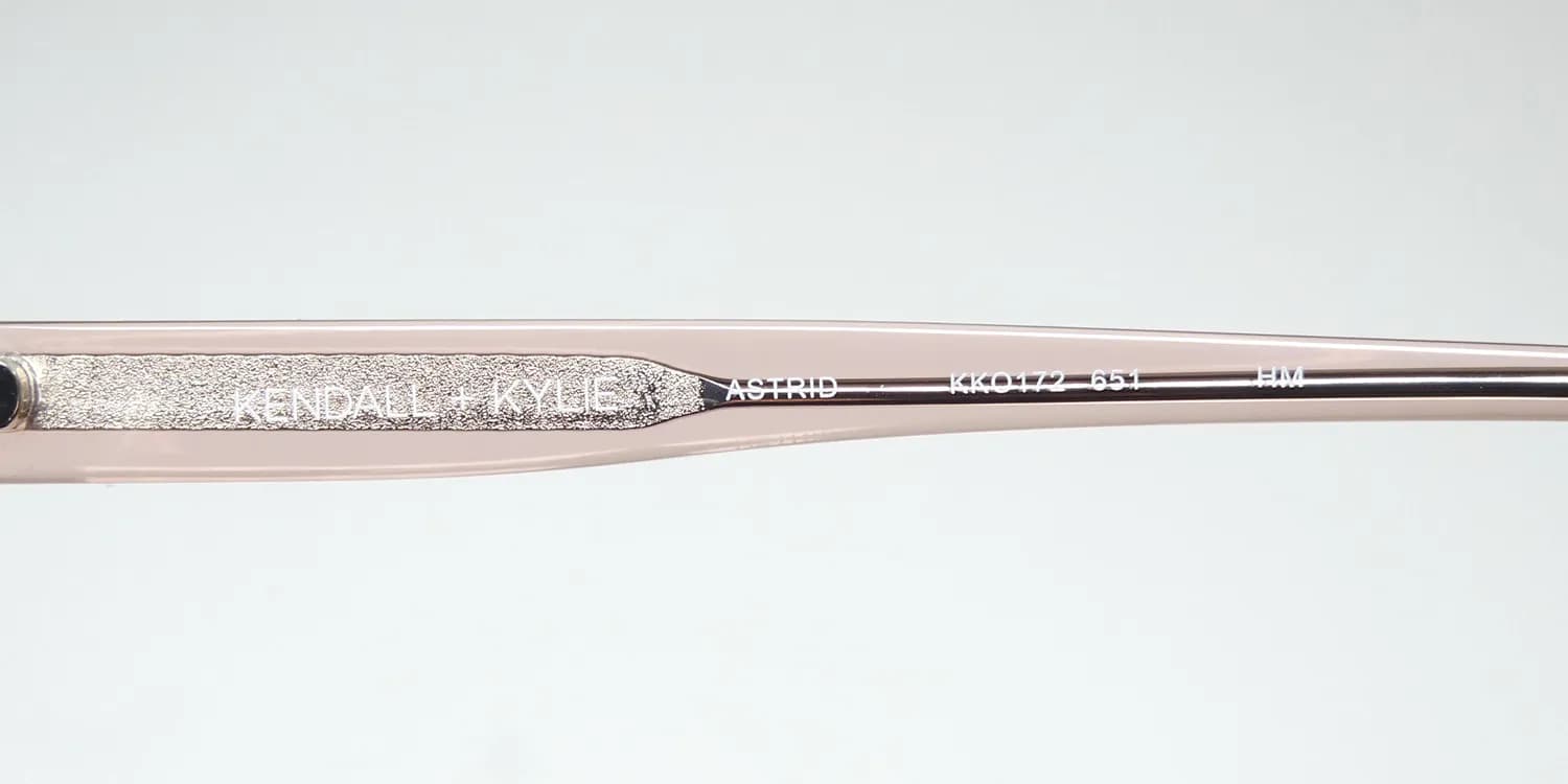 Kendall + Kylie Kko172 Astrid 651 Eyeglasses Burnt Blush Crystal 52mm 7