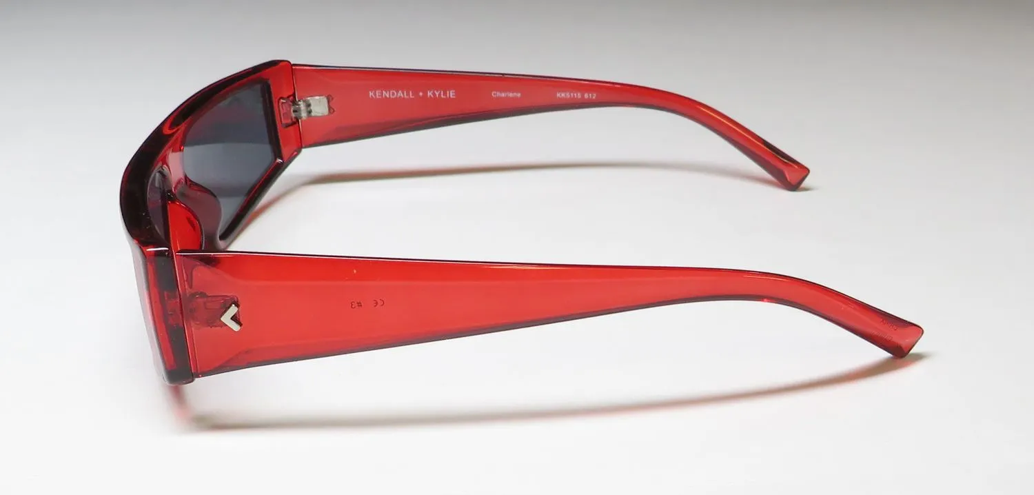 Kendall + Kylie Kk5115 Charlene 612 Sunglasses Shiny Crystal Red 0mm 4