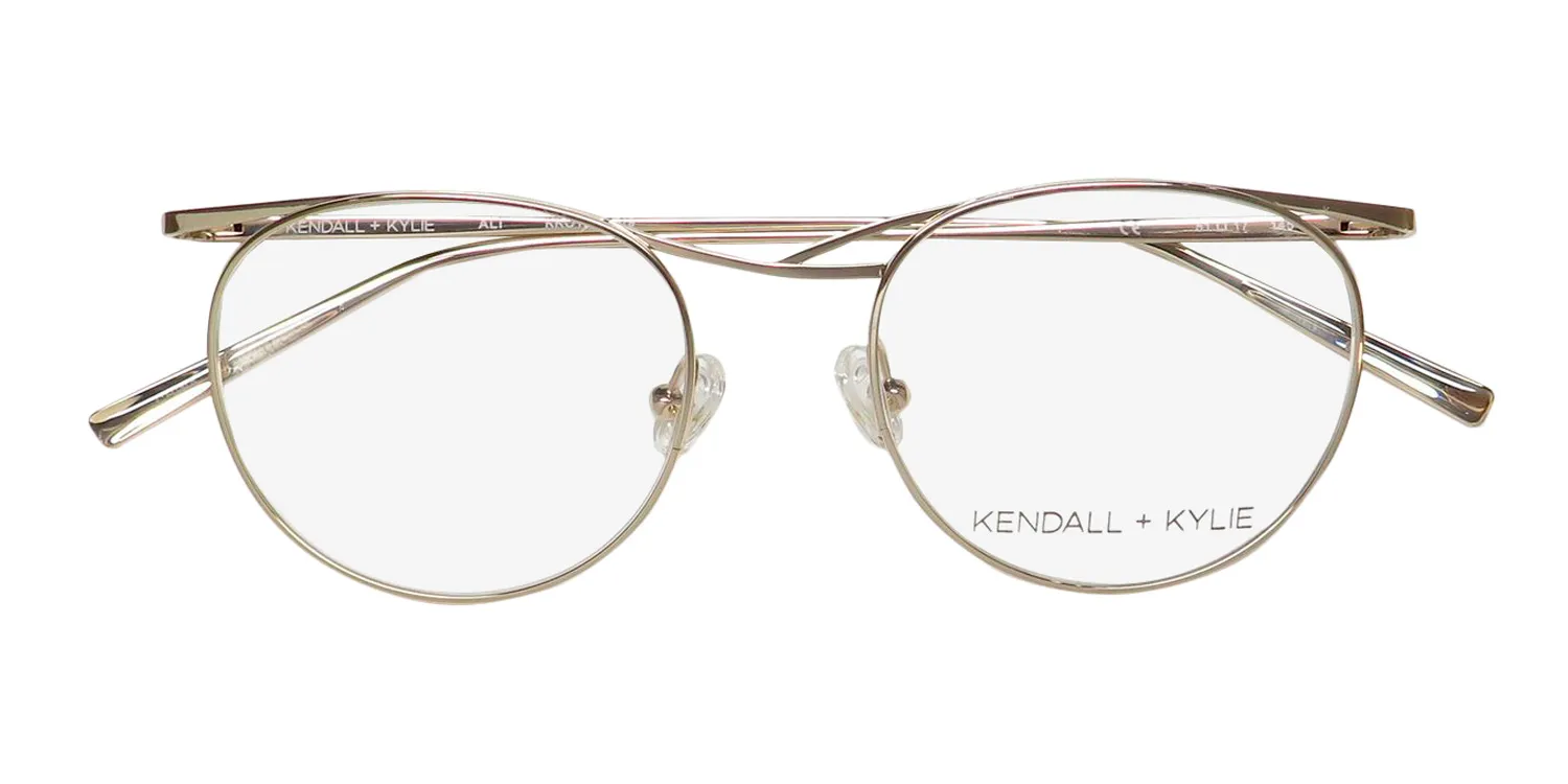 Kendall + Kylie Kko194 Ali 719 Eyeglasses Shiny Gold 51mm 2