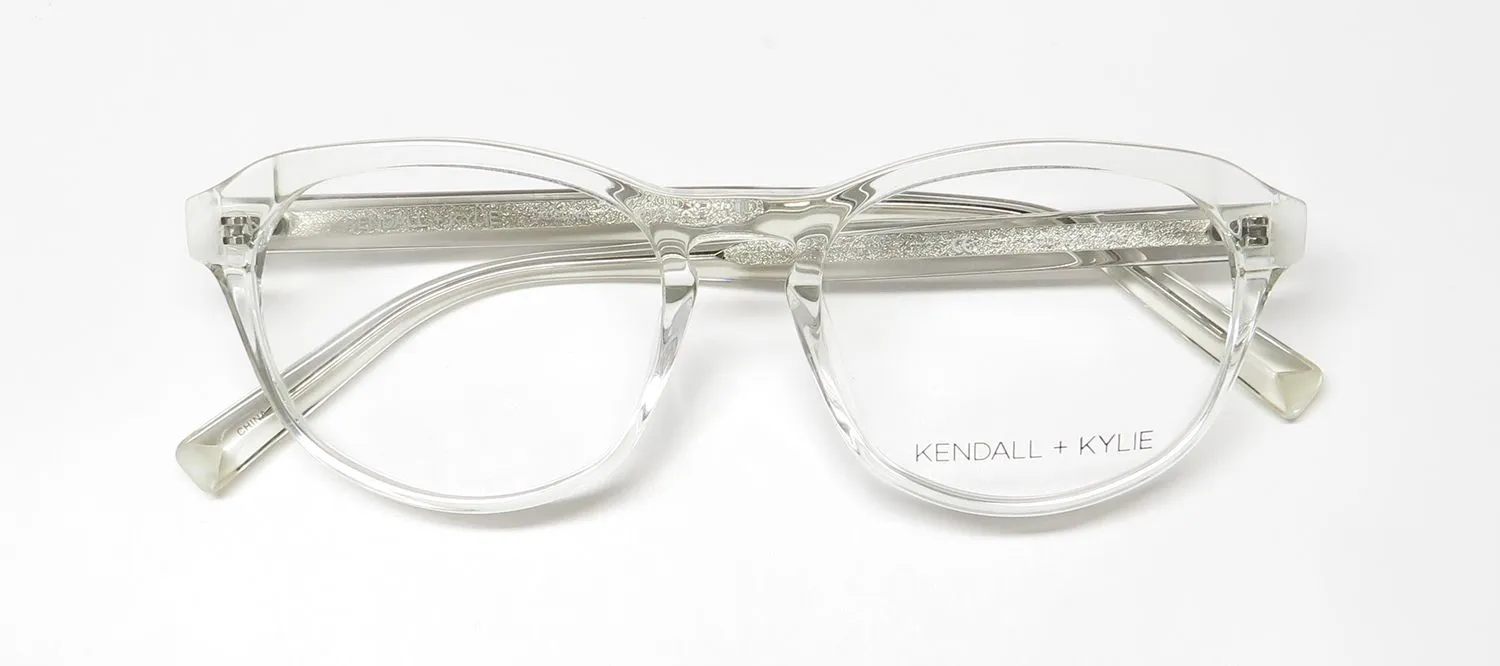 Kendall + Kylie Kko173 Adeline 971 Eyeglasses Crystal Clear 52mm 2