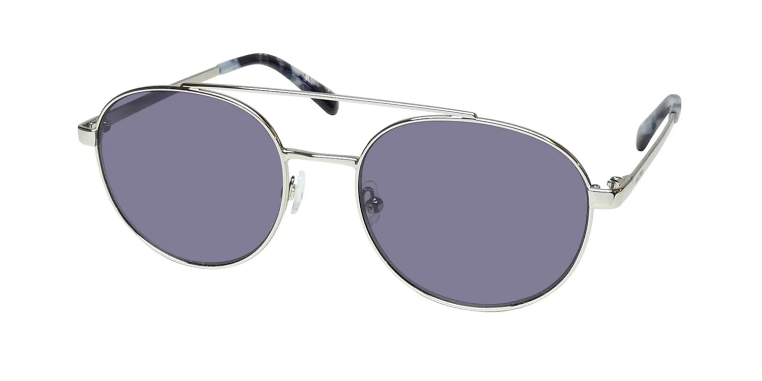 Nautica Nls6012 045 Sunglasses Silver 53mm