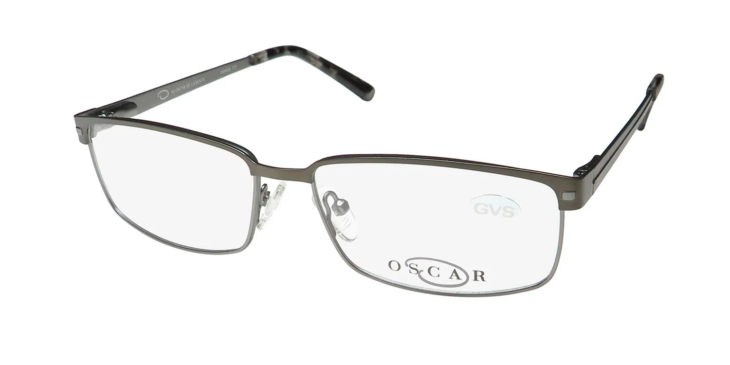 Oscar de la Renta Osm826 015 Eyeglasses Semi Matte Dark Gunmetal 56mm