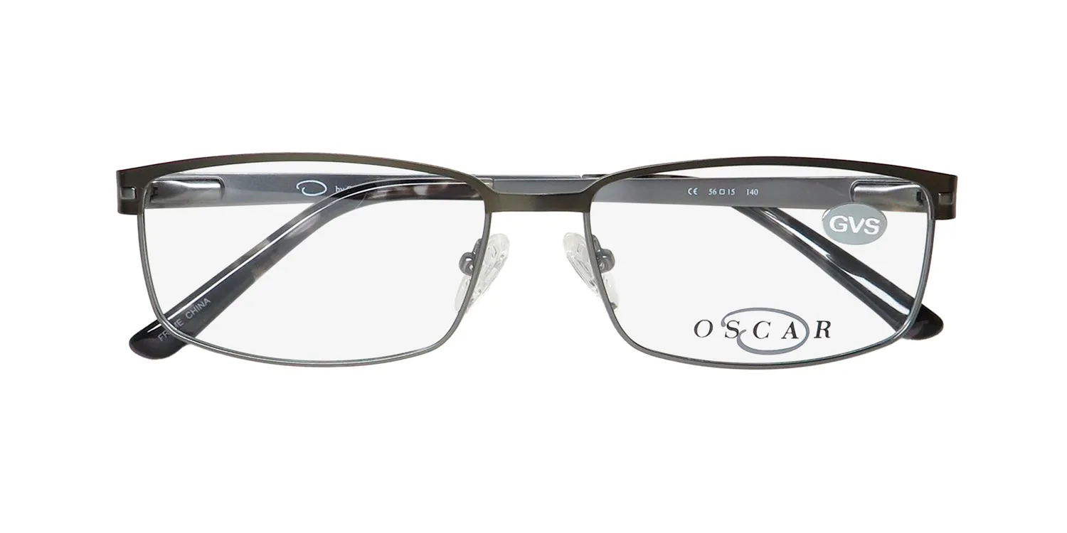 Oscar de la Renta Osm 826 015 Eyeglasses Semi Matte Dark Gunmetal 56mm 2