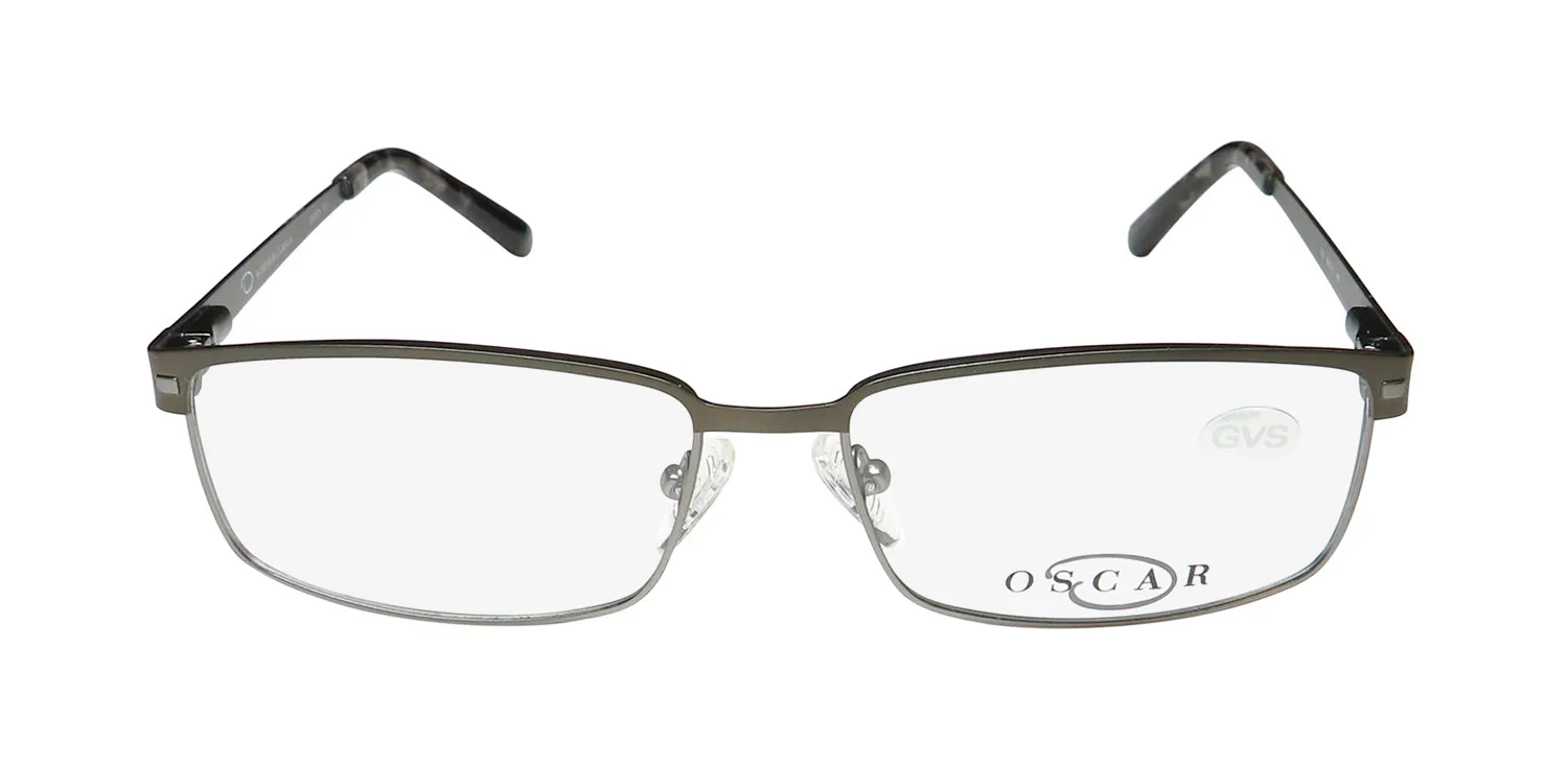 Oscar de la Renta Osm 826 015 Eyeglasses Semi Matte Dark Gunmetal 56mm 3