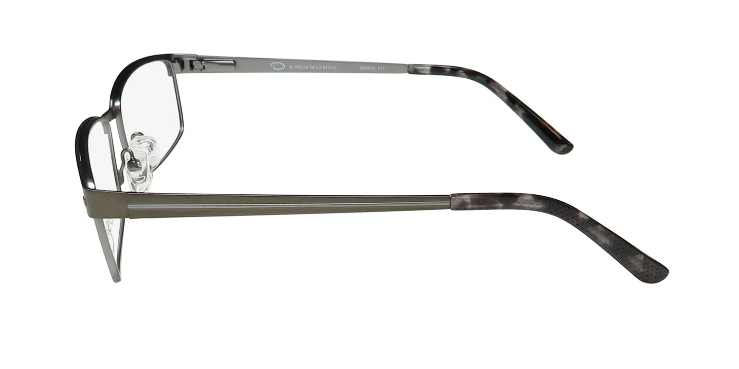 Oscar de la Renta Osm 826 015 Eyeglasses Semi Matte Dark Gunmetal 56mm 4