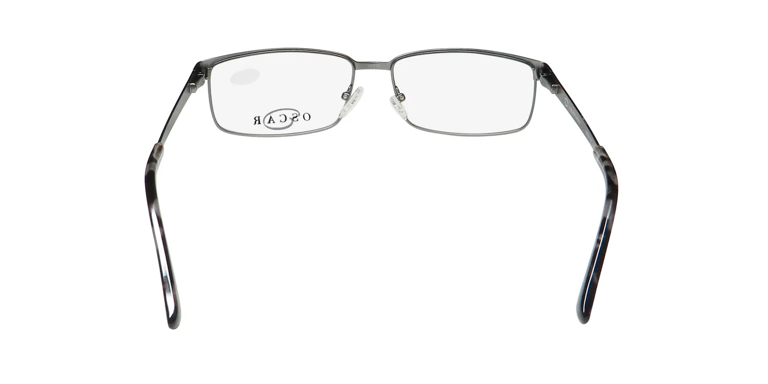 Oscar de la Renta Osm 826 015 Eyeglasses Semi Matte Dark Gunmetal 56mm 5