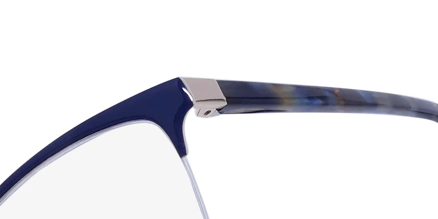 Oscar de la Renta Osl 745 414 Eyeglasses Shiny Navy 53mm 6