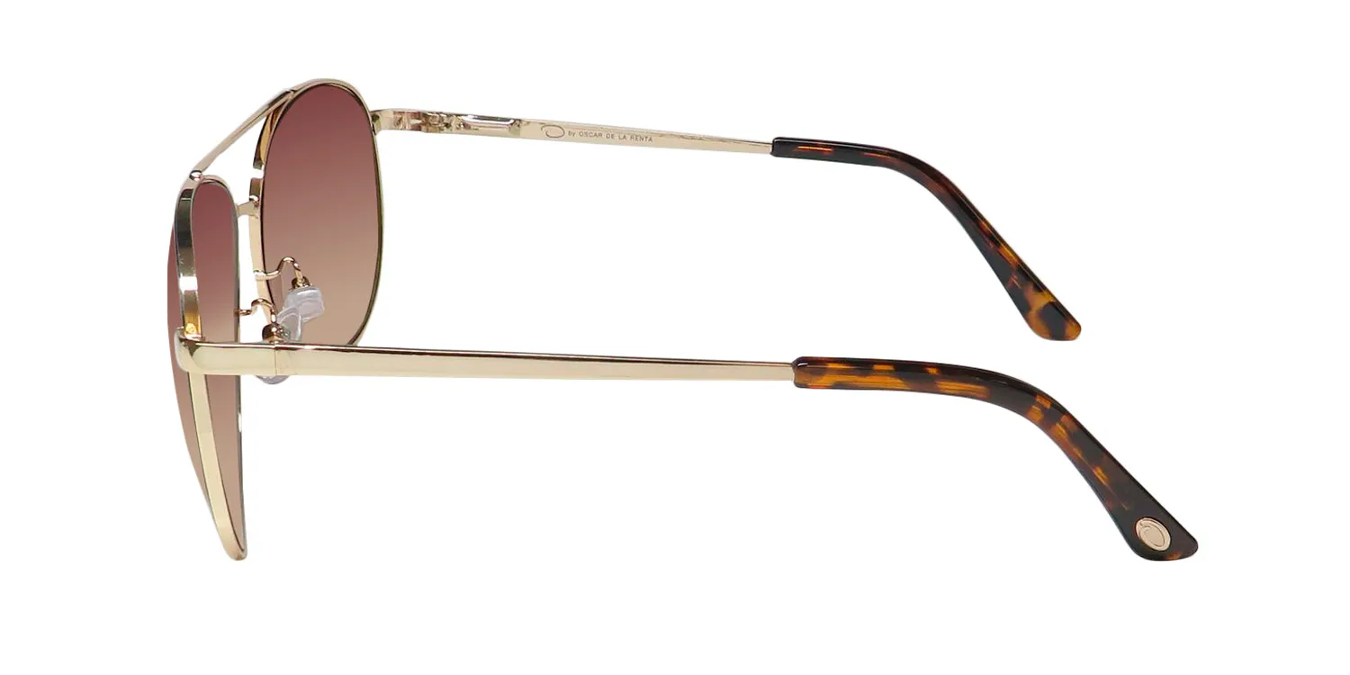 Oscar de la Renta Oscar 3096 718 Sunglasses Gold 0mm 4