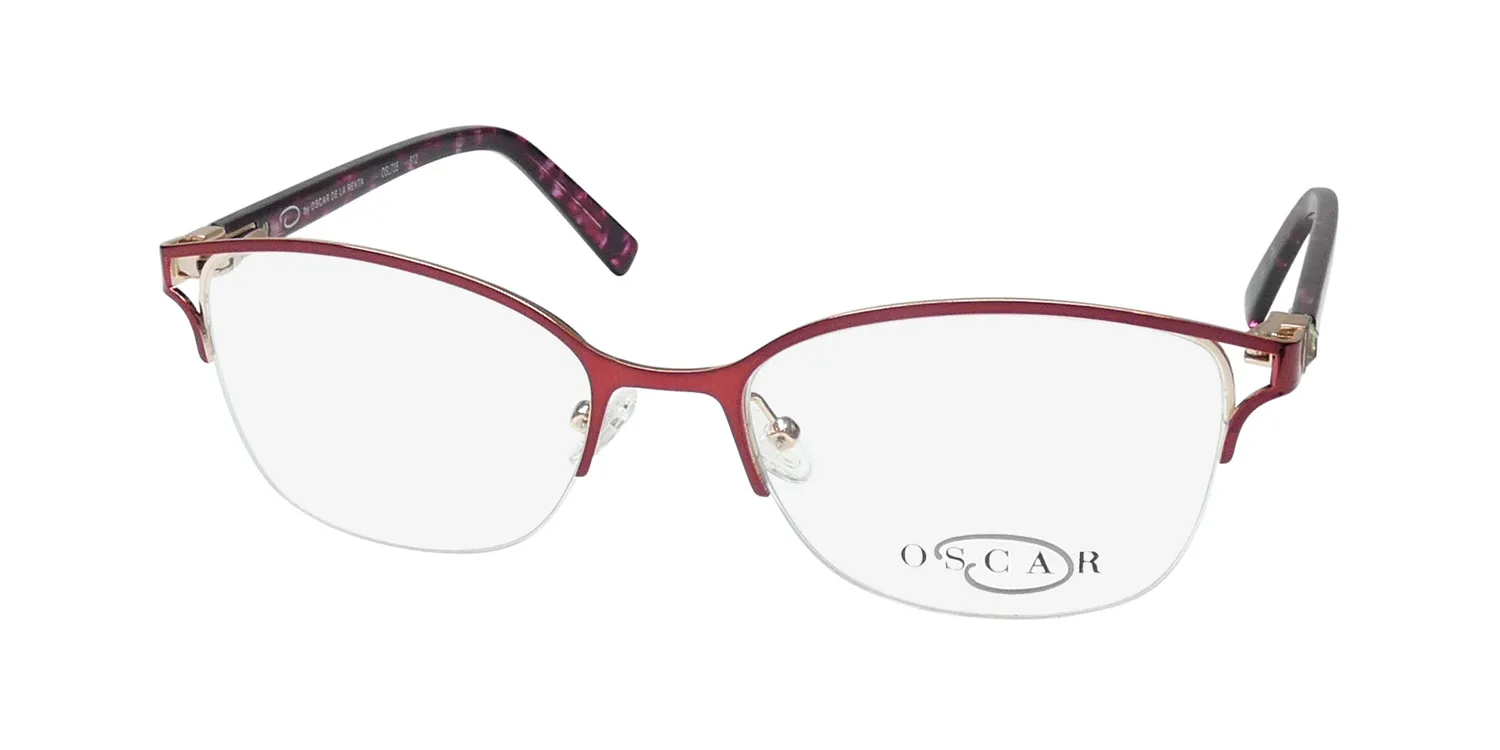 Oscar de la Renta Osl 735 512 Eyeglasses Shiny Rose 53mm