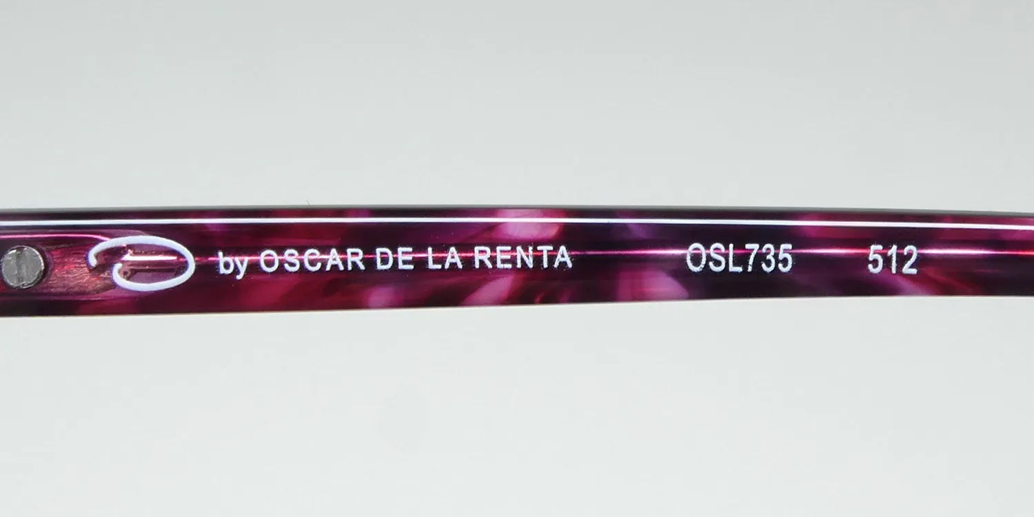 Oscar de la Renta Osl 735 512 Eyeglasses Shiny Rose 53mm 7