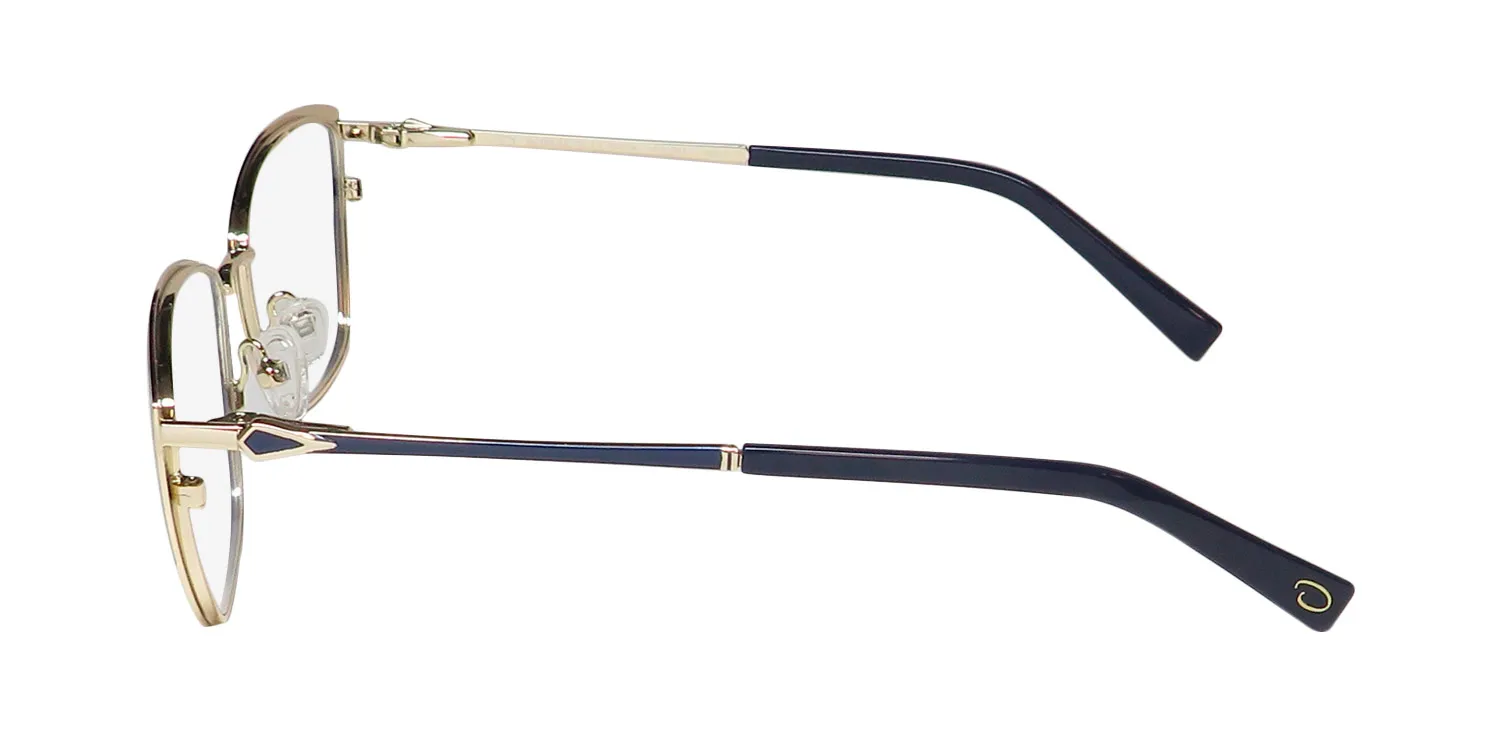 Oscar de la Renta Osl 743 414 Eyeglasses Semi Matte Navy 53mm 4
